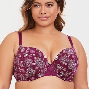 Berry purple skull bandana bra from torrid